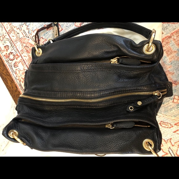 COLE HAAN Pebbled Leather Black Purse - Picture 5 of 14